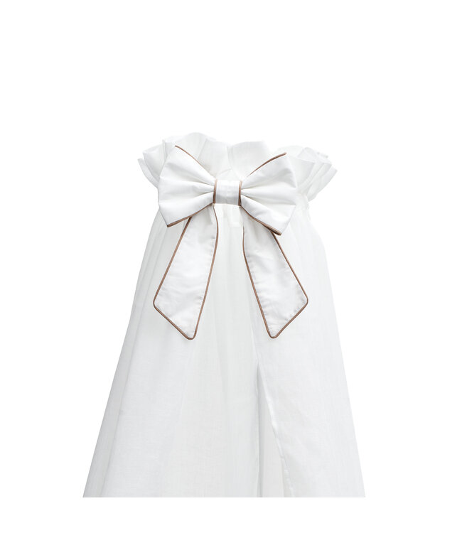 First First - Bow For Canopy For Cot Valentina Ethnic White