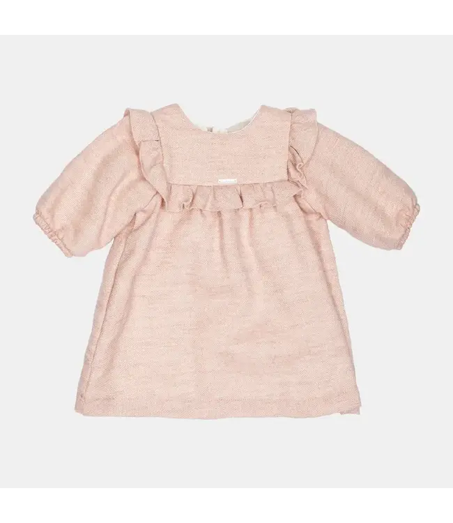 Lalalu Lalalu - Jurk met frul - Oud roze