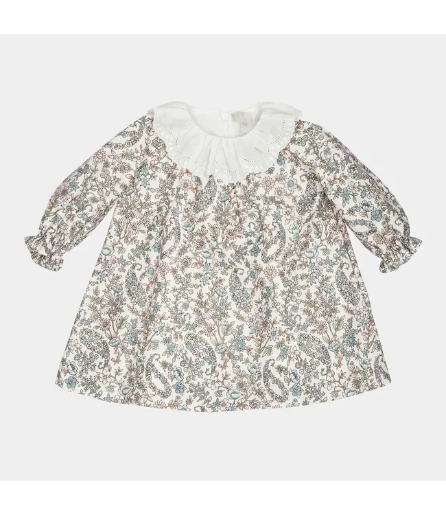 Lalalu Lalalu - Jurk floral met kanten kraag