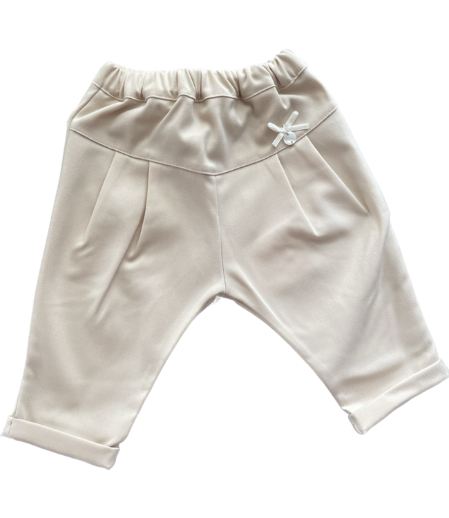 Liu Jo Liu Jo - Broek met velouren strikje zand