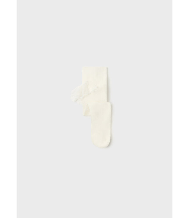 Mayoral Mayoral - Kousenbroek met kant - Naturel