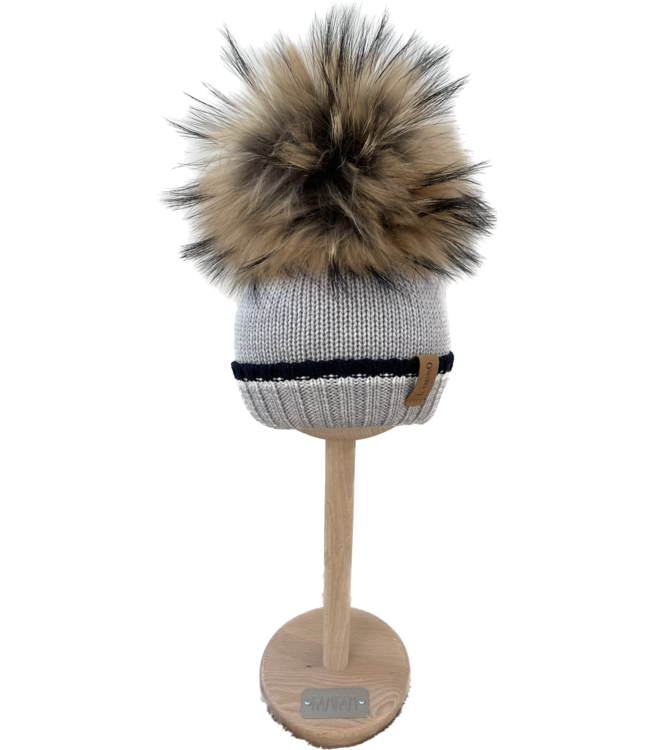 Il trenino Il trenino - Muts berretto Lana - Grijs