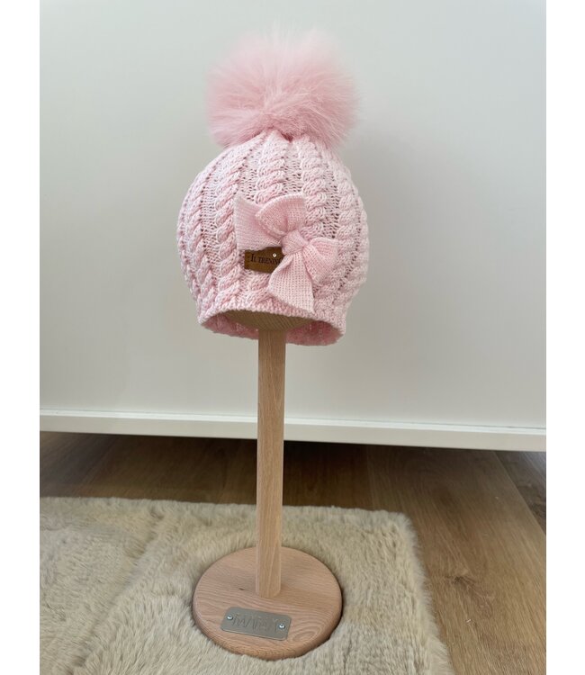 Il trenino Il trenino - Muts berretoo Lana Calotta - Roze