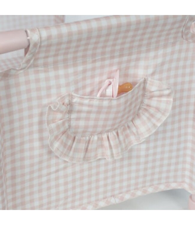 Pasito a Pasito Pasito a Pasito - Travel Bed Tom Pink Vichy Checks