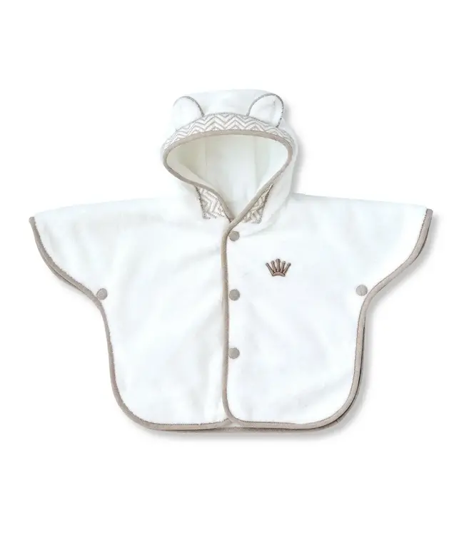First First - Badjas Poncho - Etnic White