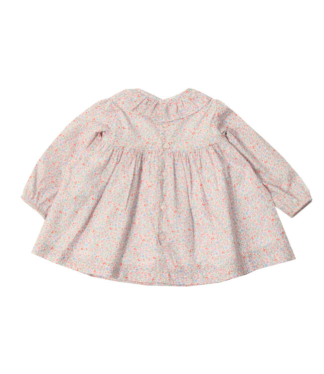 Dr. Kid Dr. Kid - Jurk lange mouw met bloemenprint - Roze/Rood