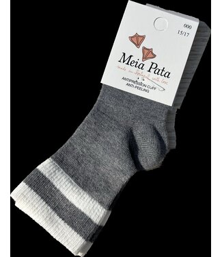 Meia Pata Meia Pata - Kniekous met streep - Licht Grijs