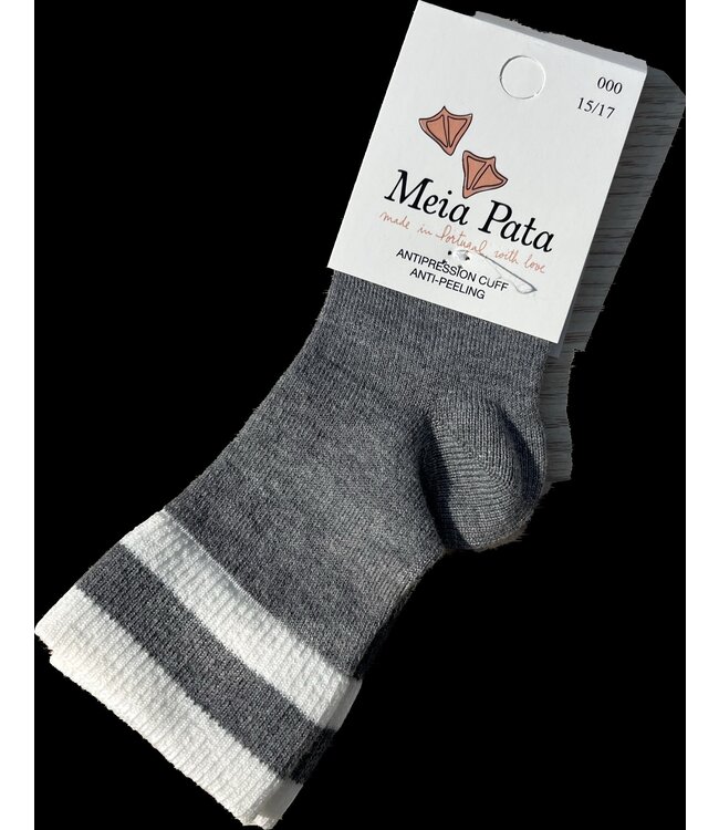 Meia Pata Meia Pata - Kniekous met streep - Licht Grijs