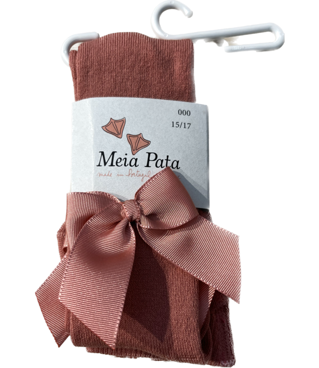 Meia Pata Meia Pata - Kousenbroek met  strik - Brick