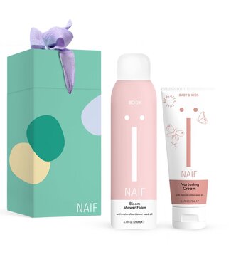 Naif Naïf - Mini & Me time (Nurturing cream 75ml, Bloom foam 200ml)