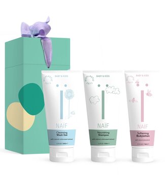 Naif Naïf - Tiny Bubbles (Shampoo 100ml, bodylotion 100ml, washgel 100ml)