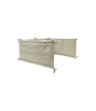 Jollein Jollein - Bedomrander 180x30cm Soft Waves - Olive Green