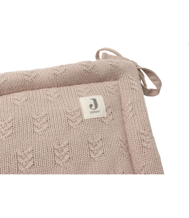 Jollein Jollein - Bedomrander/Boxomrander 180x30cm Grain Knit Wild Rose