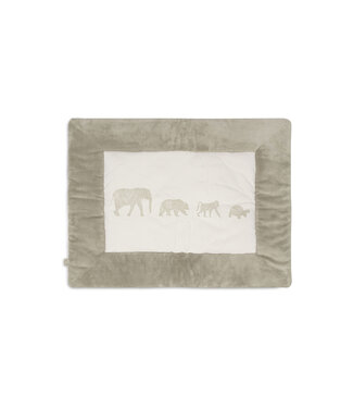 Jollein Jollein - Boxkleed 75x95cm Animals - Olive Green