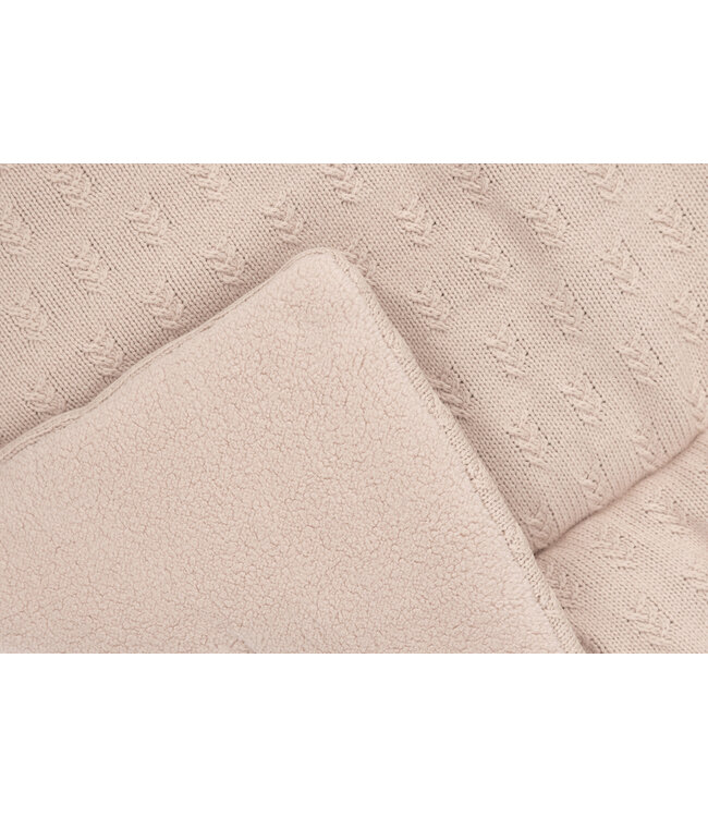 Jollein Jollein - Boxkleed 75x95cm Grain Knit Wild Rose