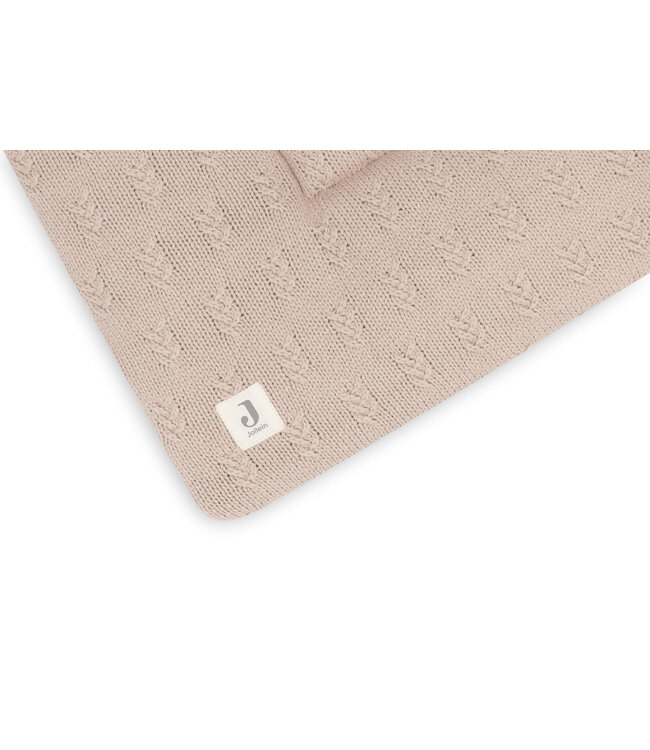 Jollein Jollein - Boxkleed 75x95cm Grain Knit Wild Rose