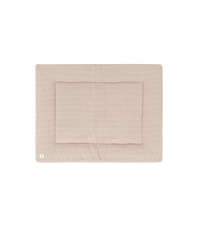 Jollein Jollein - Boxkleed 75x95cm Grain Knit Wild Rose