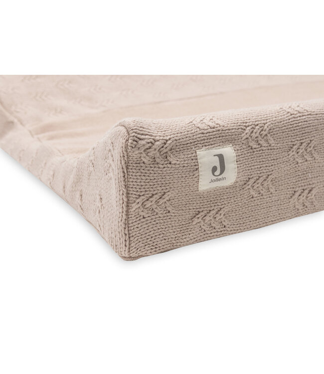 Jollein Jollein - Aankleedkussenhoes 50x70cm Grain Knit Wild Rose