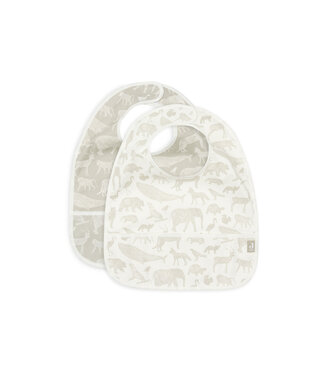 Jollein Jollein - Slab Waterproof Animals Olive Green (2pack)