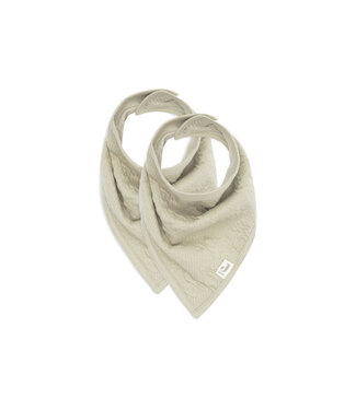 Jollein Jollein - Slab Bandana Soft Waves Olive Green (2pack)
