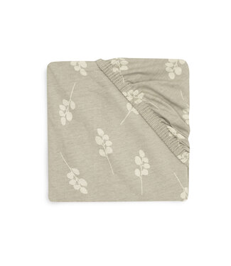 Jollein Jollein - Hoeslaken Jersey 40/50x80/90cm Twig Olive Green