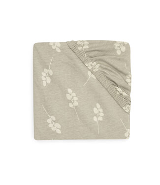 Jollein Jollein - Hoeslaken Jersey 60x120cm Twig Olive Green