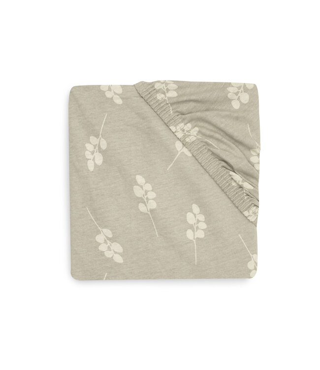 Jollein Jollein - Hoeslaken Jersey 70x140/75x150cm Twig Olive Green