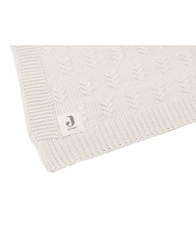 Jollein Jollein - Deken Wieg 75x100cm Grain Knit Oatmeal