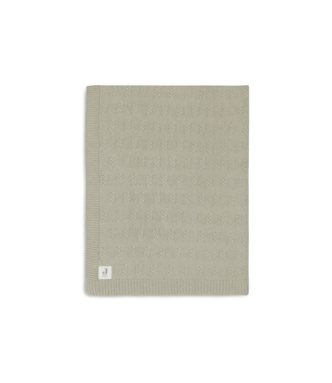 Jollein Jollein - Deken Wieg 75x100cm Grain Knit Olive Green