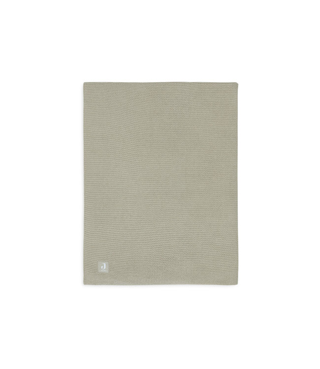 Jollein Jollein - Deken Wieg 75x100cm Basic Knit Olive Green