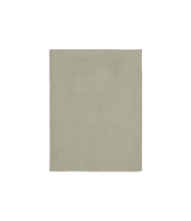 Jollein Jollein - Deken Wieg 75x100cm Basic Knit Olive Green