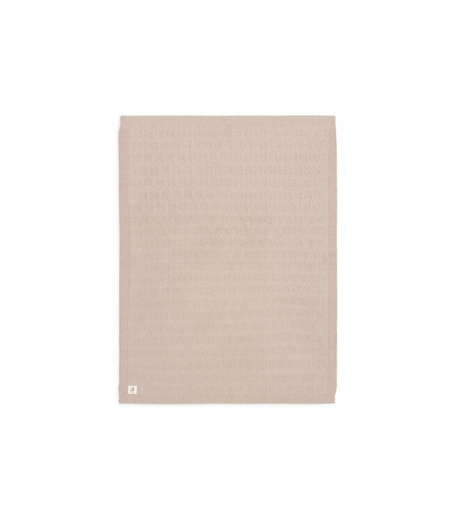 Jollein Jollein - Deken Wieg 75x100cm Grain Knit Wild Rose
