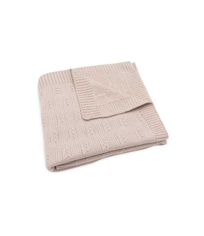 Jollein Jollein - Deken Wieg 75x100cm Grain Knit Wild Rose