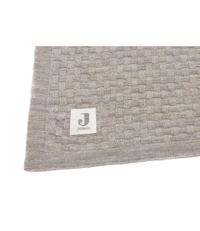 Jollein Jollein - Deken Wieg 75x100cm Weave Knit Merino wool Funghi