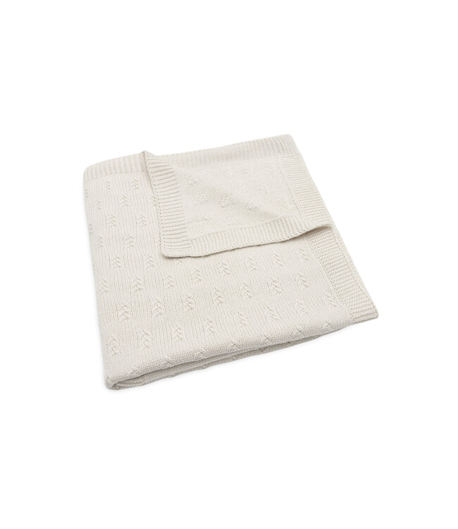 Jollein Jollein - Deken Ledikant 100x150cm Grain Knit Oatmeal