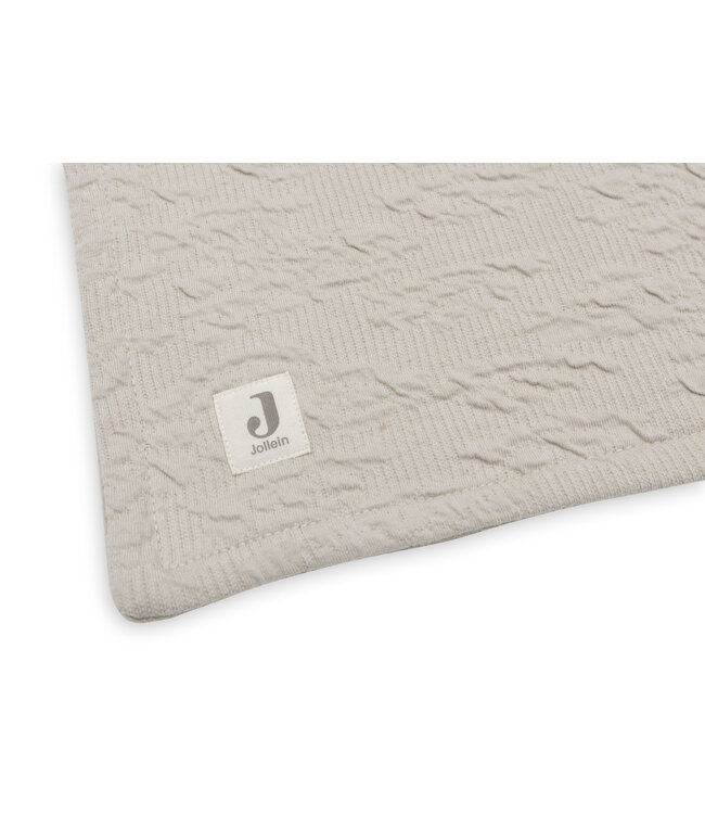 Jollein Jollein - Deken Ledikant 100x150cm Soft Waves Nougat/Velvet