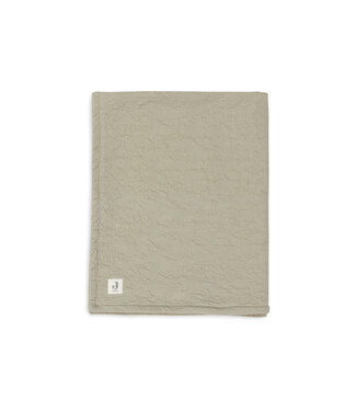 Jollein Jollein - Deken Ledikant 100x150cm Soft Waves Olive Green/Velvet