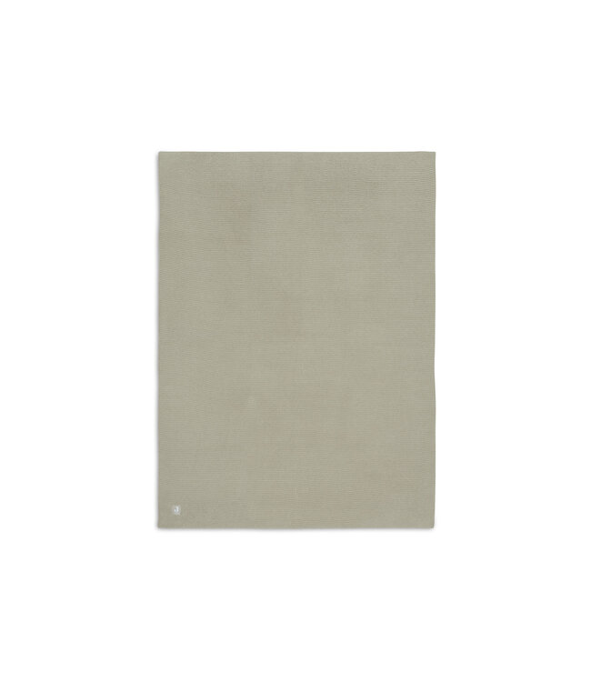 Jollein Jollein - Deken Ledikant 100x150cm Basic Knit Olive Green