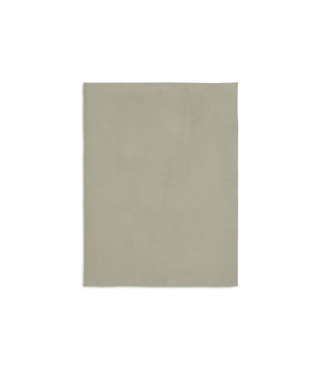 Jollein Jollein - Deken Ledikant 100x150cm Basic Knit Olive Green