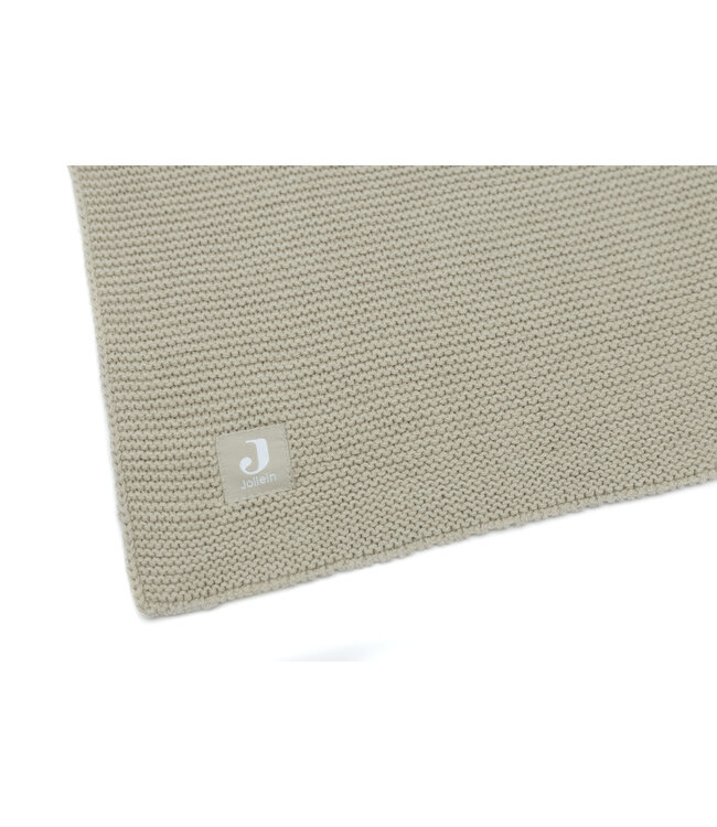 Jollein Jollein - Deken Ledikant 100x150cm Basic Knit Olive Green