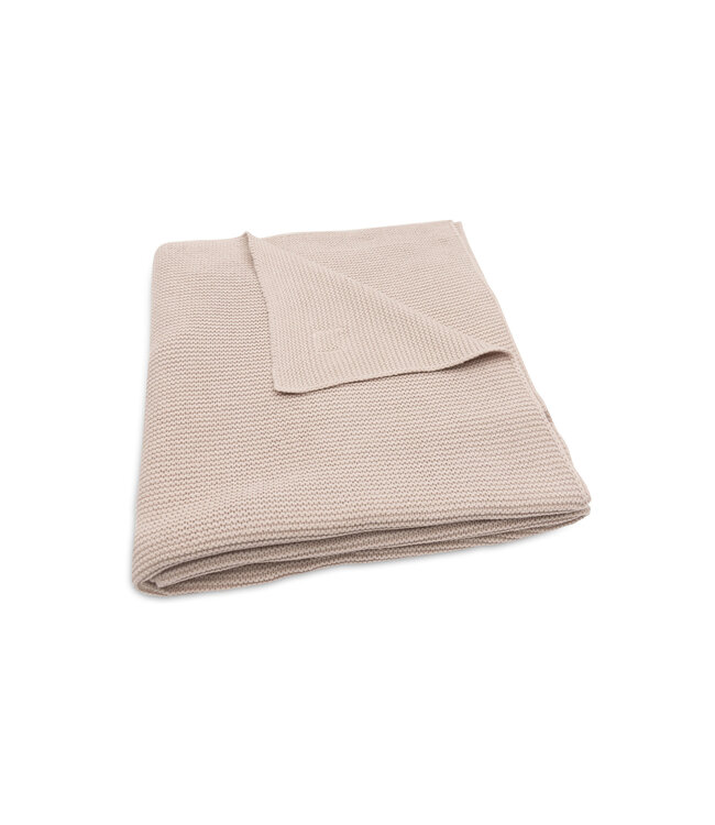 Jollein Jollein - Deken Ledikant 100x150cm Basic Knit Wild Rose