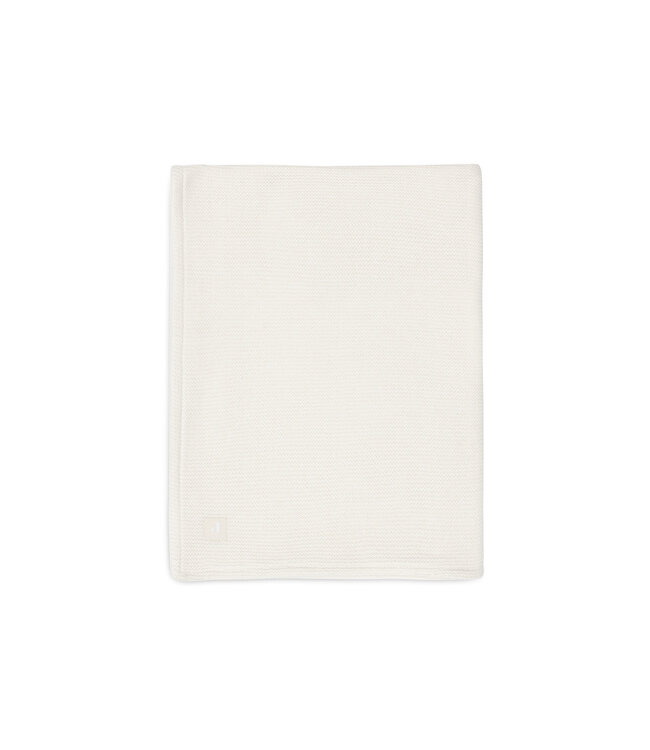 Jollein Jollein - Deken Wieg 75x100cm Basic knit Ivory/Coral Fleece