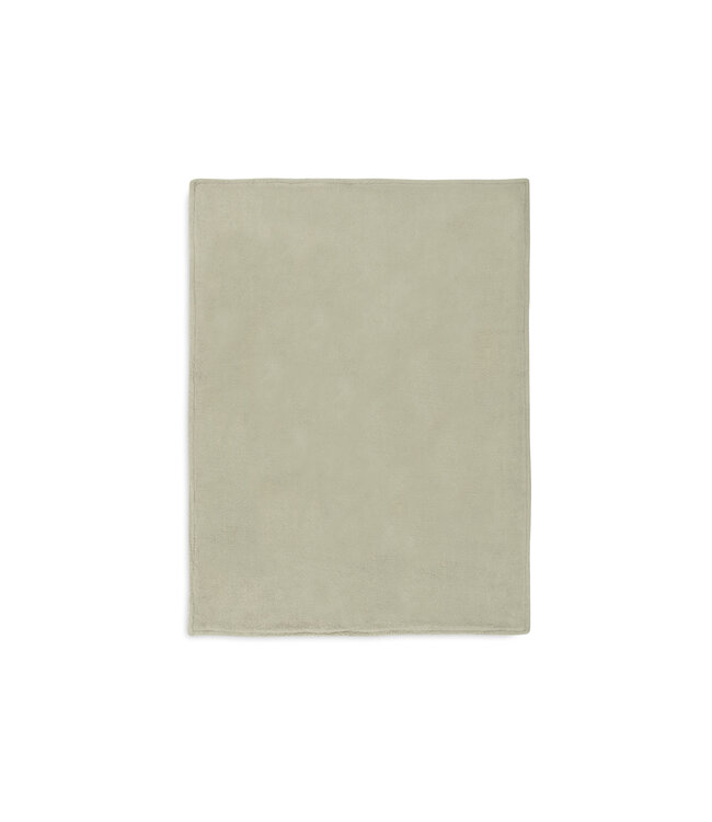Jollein Jollein - Deken Wieg 75x100cm Grain Knit Olive Green/Velvet
