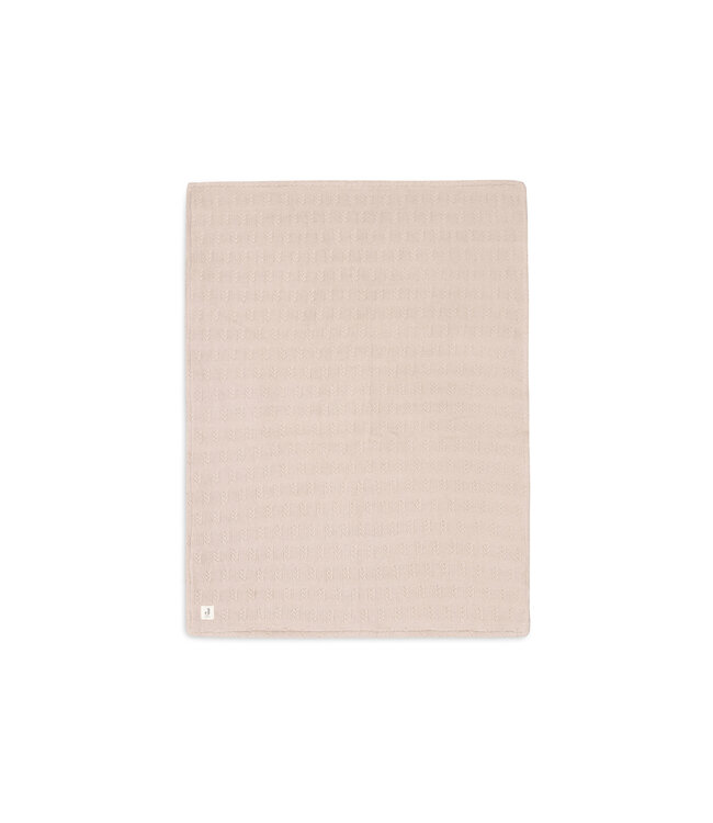 Jollein Jollein - Deken Wieg 75x100cm Grain Knit Wild Rose/Velvet
