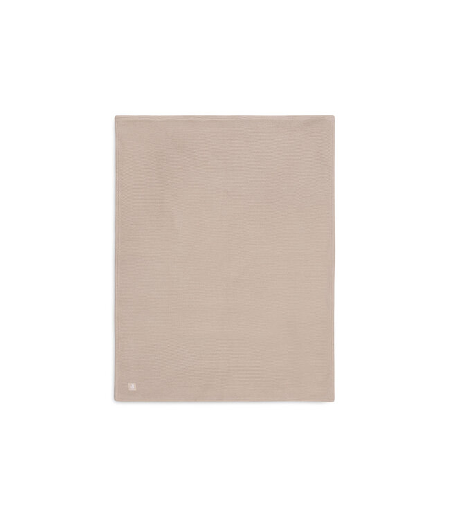 Jollein Jollein - Deken Wieg 75x100cm Basic Knit Wild Rose/Fleece