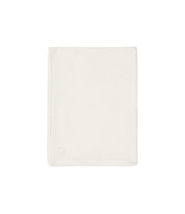 Jollein Jollein - Deken Ledikant 100x150cm Basic knit Ivory/Coral Fleece