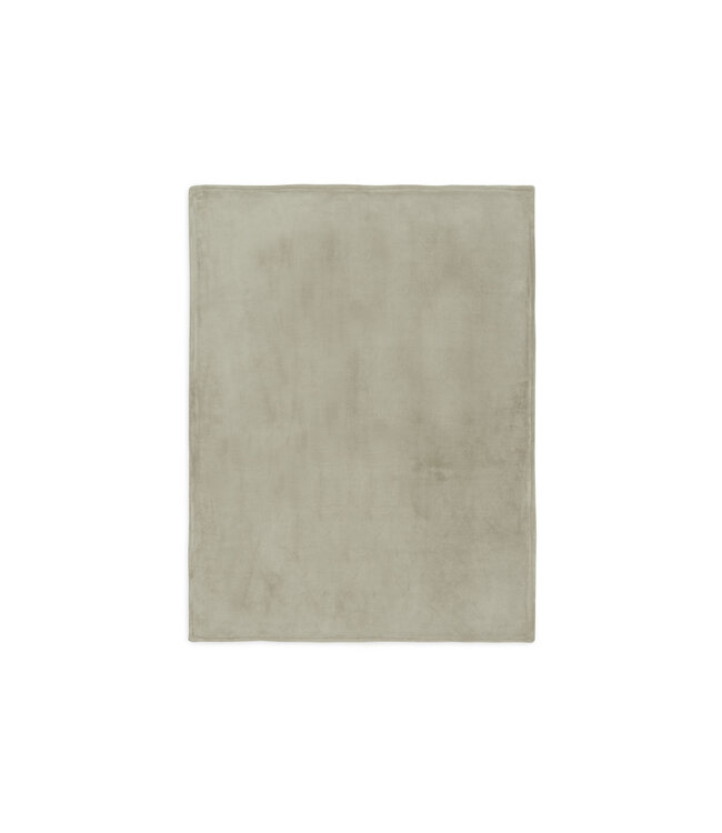 Jollein Jollein - Deken Ledikant 100x150cm Basic Knit Olive Green/Fleece