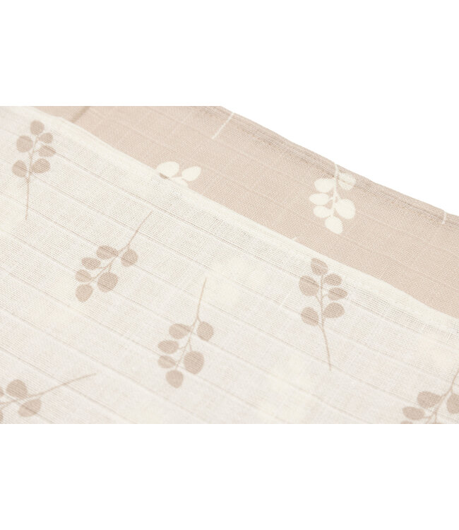 Jollein Jollein - Hydrofiele Doek Small 70x70cm Twig Wild Rose (3pack)