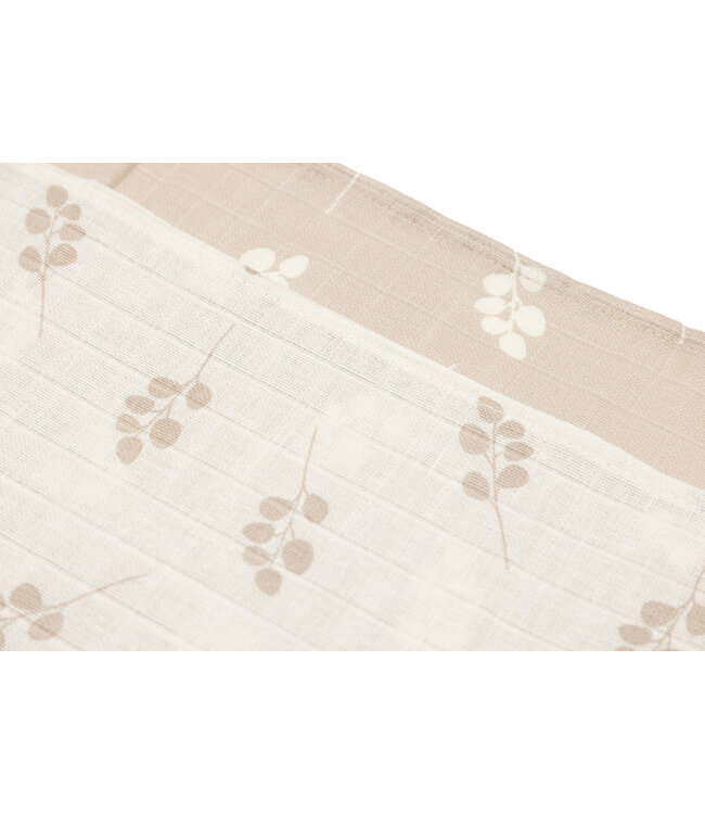 Jollein Jollein - Hydrofiele Doek Small 70x70cm Twig Wild Rose (3pack)