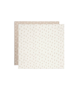 Jollein Jollein - Hydrofiele Doek Large 115x115cm Twig Wild Rose (2pack)